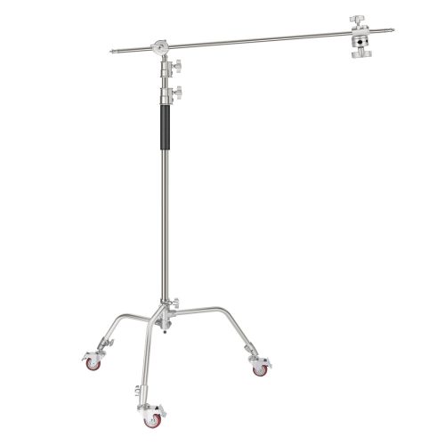 NEEWER 335cm C-Stand Acél Fotóállvány - Vaku & LED Lámpa-Tartó Kamera Stúdió-Állvány