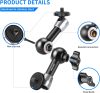 NEEWER ST15C Magic Arm + Super Clamp - Flexibilis Fotós-Kar + Satu  (1/4"& ColdShoe) (15cm)