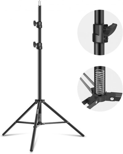 NEEWER PRO 190cm Lámpa Állvány / LED / Vaku tartó Aluminum Tripod -Fotós Lámpatartó