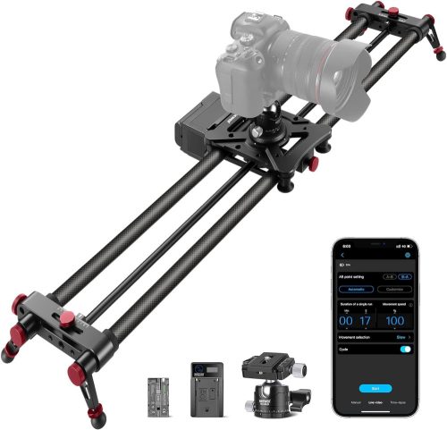 NEEWER Elektromos Focus-sín 80cm Fókuszáló Carbon Slider - Fotó slider (ER-80)