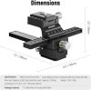 NEEWER 4-Way Makro-Fotós Fokuszsegítő Gyorskioldó Cseretalp Állványfej