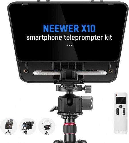 NEEWER X10 Hordozható Táblagép / Okostelefon / DSLR Súgó-gép - Teleprompter