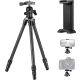 NEEWER Carbon Fiber Szénszálas Tripod (72cm Állvány) + Ballhead-fej + Mobil-adapter