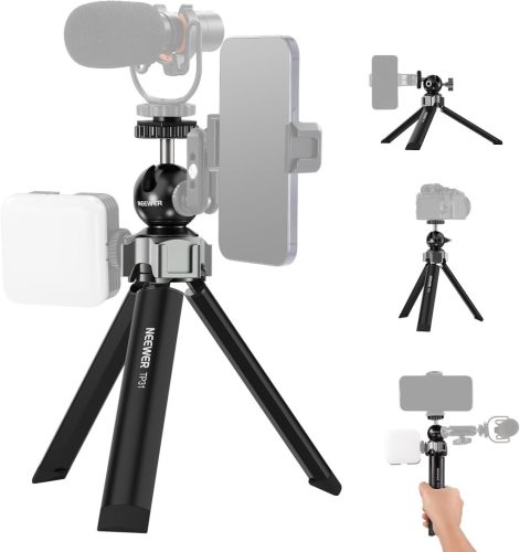 NEEWER TP31 Mini Fém Asztali Állvány -Fotós Mini-Tripod (22cm)