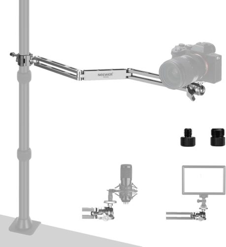 NEEWER Rögzíthető Fotós Oldal-kar -Kamera Boom Kar (58cm) -DS005 -Ezüst