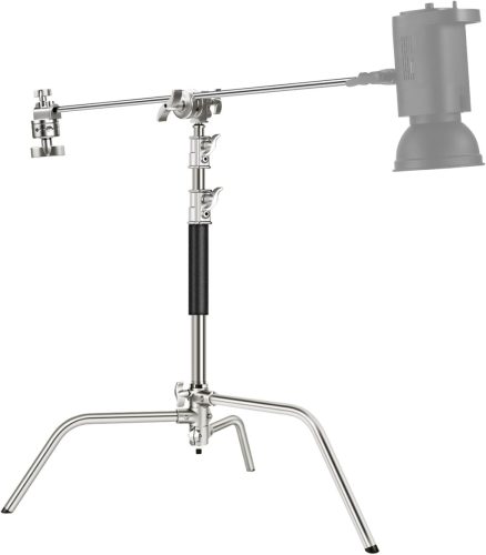 NEEWER Pro-SC172 Rozsdamentes Acél C-Állvány Boom Arm-mal (172+83cm) -Nagy teherbírású Stainless Steel C-Stand