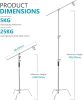 NEEWER 3m Acél C-Állvány Boom Arm-mal (300+120cm) -Nagy teherbírású Steel C-Stand