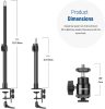 NEEWER Asztali C-Clamp Állvány -Kamera LED Lámpa, Vaku, Mobil tartó Asztali Állvány