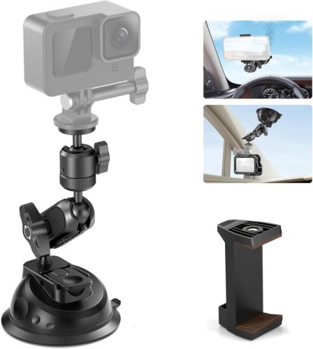 NEEWER Akciókamera Tapadókorongos Tartó -GoPro Insta360 DJI Tapadókorong-Autó rögzítő