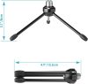 NEEWER Összecsukható Asztali Mikrofonállvány -3/8" 5/8" Mic Mini-Tripod