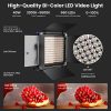 NEEWER 2x 660-LED Videó-Lámpa Set (3200-5600K 40W 23.000Lux) - 2db Kit Állvánnyal