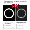 PULUZ 26cm RGB Színes LED Körfény körlámpa Ringlight + 110cm tripod állvány