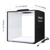 PULUZ Fotódoboz, Tárgysátor - 30x30cm összecsukható LED Fotobox + Árnyékmentes LED Panel Alátét