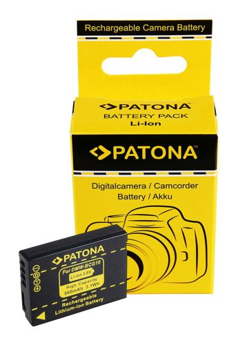 PATONA Panasonic DMW-BCG10E akkumulátor - 860 mAh, Lumix DMC-TZ6 TZ7 ZS1 ZS3