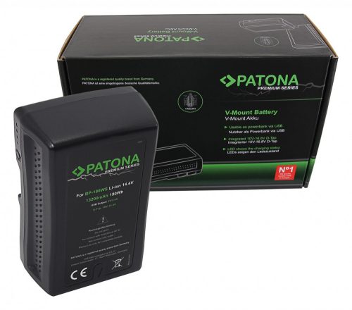 PATONA Prémium akkumulátor V-Mount 190Wh  Sony BP190WS DSR 250P 600P 650P 652P 650P 652P