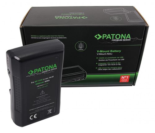 PATONA Prémium akkumulátor V-Mount 95Wh  Sony BP95WS DSR 250P 600P 650P 652P 650P 652P