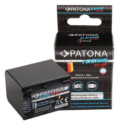 PATONA Platinum Sony NP-FV100 FV30 FV40 FV50A FV70 FV90 NP-FH30 FH40 FH50 akkumulator 2060 mAh 