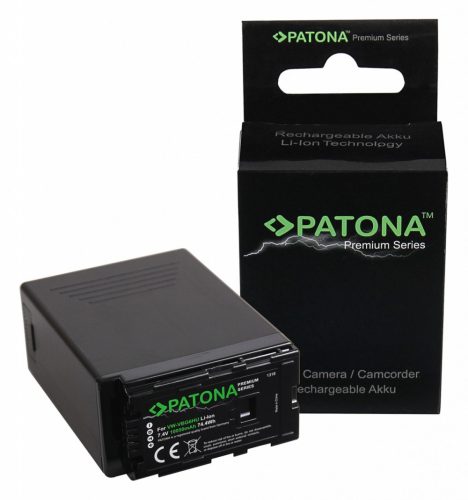 PATONA prémium akkumulátor  Panasonic VW-VGB6 HDC-HS700 NV-GS320 NV-GS330 PV-GS500 SDR-H18 SDR-H200 VDR-D220 USB kimenettel