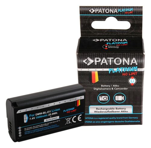 PATONA Platinum Panasonic DMW-BLJ31 akkumulátor 3500 mAh - Lumix DC-S1 DC-S1R DC-S1H