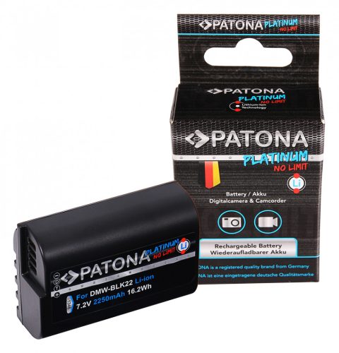 Patona Platinum Panasonic DMW-BLK22 akkumulátor 2250mAh - DC-S5 G9 GH5 GH5S GH6