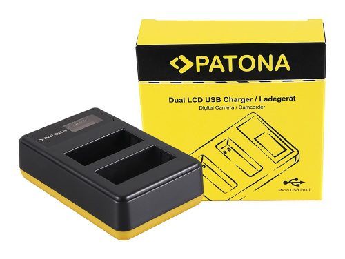 PATONA Fujifilm NP-W126S Töltő - Fuji W126S NPW126 Akkumulátor Utazó-Dupla Töltő (Charger)