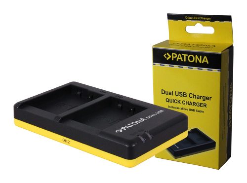 PATONA Panasonic DMW-BLG10 Töltő - BLG10 BLG10E BLE9 Akkumulátor Utazó-Dupla-Töltő (Charger)