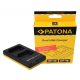 PATONA Sony NP-BX1 Töltő - Sony BX1 Akkumulátor Utazó-Dupla-Töltő (Charger)