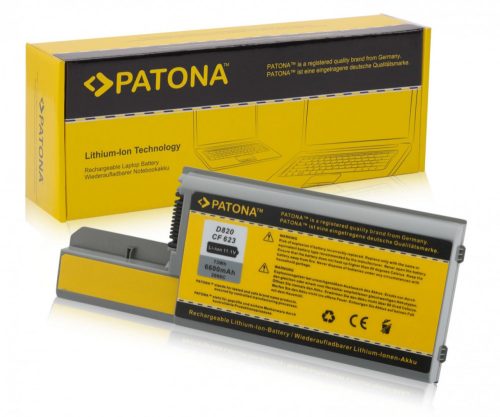 PATONA Akkumulátor DELL Latitude D531 D820 D830 M4300 M65 *6600mAh* DELL Latitude D531 D820 D830 M4300 M65 *6600mAh* akkumulátor