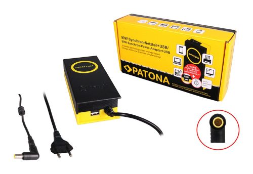 PATONA 90W szinkron adapter 7,9x5,4x12mm 20V USB kimenettel 2,1A