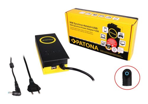 PATONA 90W szinkron adapter 4,5x3x10mm 19,5V USB kimenettel 2,1A