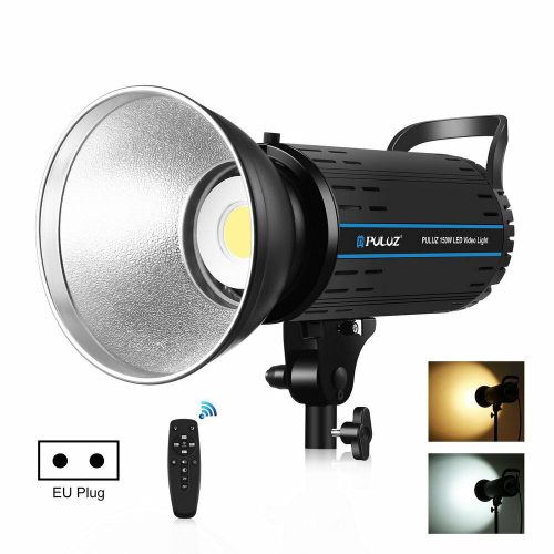 PULUZ 150W Stúdió Videólámpa - 13000 LUX 3200-5600K LED Bowens Stúdió Világítás távirányítóval