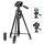 PULUZ PU3096B Magnézium-Alumínium Kamera Tripod (139cm Állvány)