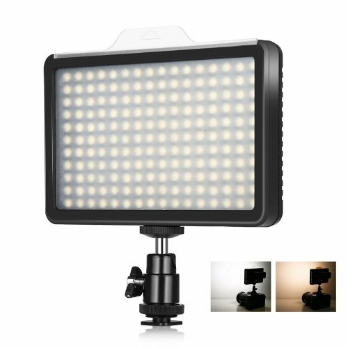 PULUZ 176 LED Fotó Video Lámpa - 12W 3300K-5600K