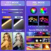 PULUZ RGB Mágneses LED Fénycső - Színes RGB Videó-lámpa - 7800mAh