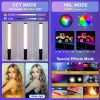 PULUZ-122 55cm RGB Mágneses LED lámpa - színes cső RGB Fényterelő videólámpa - 4600mAh