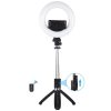 PULUZ 16cm LED körfény körlámpa ringlight - kamera kör lámpa + 90cm Selfie-bot/ Tripod-állvány