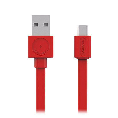 Allocacoc USB-kábel | microUSB Basic kábel - Piros