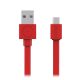 Allocacoc USB-kábel | microUSB Basic kábel - Piros