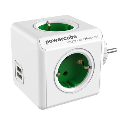 Allocacoc PowerCube eredeti USB zöld