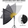 Softbox All-in-One-Set - 4*150W Stúdió-Világítás Kit Hátterekkel