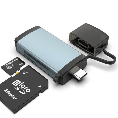 MicroSD/ TF kártyaolvasó USB Tpye C (USB-C 3.0) HUB