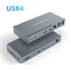 14in1 2x USB-C (Type-C), 5x USB-A 3.2, 2x HDMI, RJ45, SD, TF Kártyaolvasó -PD-100W HUB Dokkoló Állomás