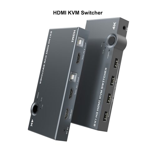 5in1 Dual-HDMI KVM HUB -HDMI 4K @30Hz -HUB Dokkoló Állomás