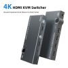 5in1 Dual-HDMI KVM HUB -HDMI 4K @30Hz -HUB Dokkoló Állomás