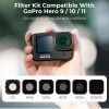 K&F Concept GoPro Hero 9/10/11 6in1 ND/CPL (CPL ND8 ND16 ND32 ND64 ND1000) ND-Polár-szűrő Filter (6db) - GoPro Szűrő Kit