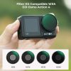 K&F Concept DJI Osmo Action-4 4in1 ND (ND8 ND16 ND32 ND64) ND-szűrő Filter (4db) - Osmo Action4 ND szűrő Kit