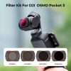 K&F Concept DJI Osmo Pocket 3 4in1 ND/PL (ND8 ND16 ND32 ND64) ND-szűrő Filter (4db) - Osmo Pocket3 ND szűrő Kit