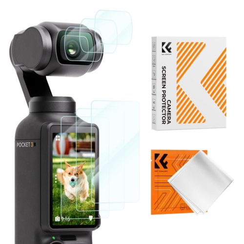 K&F DJI Osmo Pocket 3 Edzett üveg védőfólia 6db-os