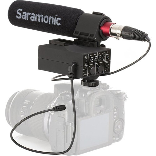 Saramonic MixMic XLR Shotgun Mikrofon & Két-csatornás Audio-keverő -Puskamikrofon / Audio-mixer Kit