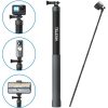 TELESIN 300cm Akciókamera Carbon-Fiber Monopod - Szuper hosszú Szénszálas Teleszkópos Selfie bot